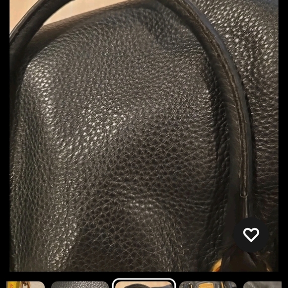 GUC Michael Kors Black Hamilton Tote Bag with Gold Accents - Picture 12 of 14